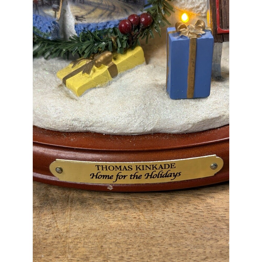 Thomas Kinkade 2009 Bradford Exchange Home For The Holiday Snowman Tree #A0796 - Picture 6 of 16